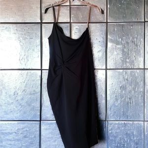 Nookie LUST One Shoulder MIDI Dress New Black Size Small
